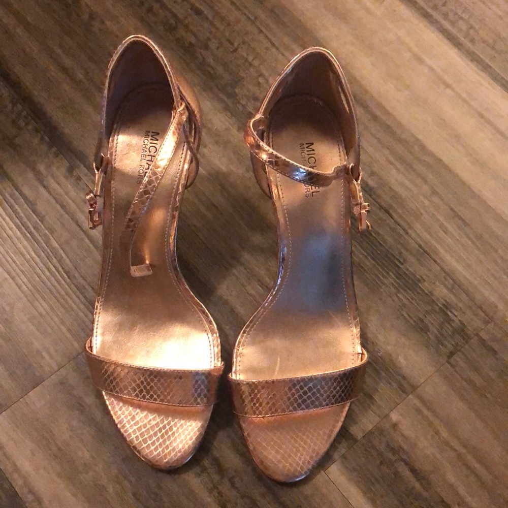 Micheal Kors  Rose gold heels